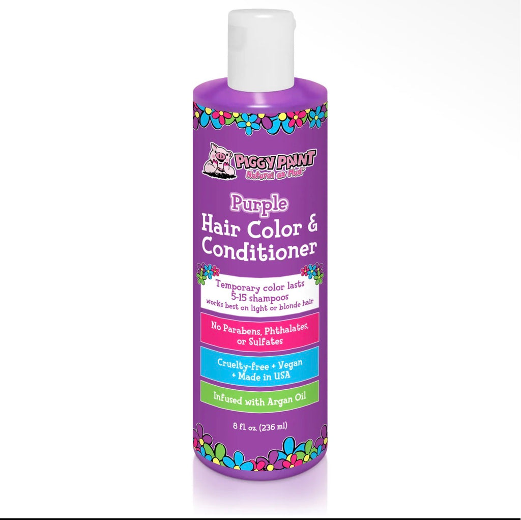 Piggy Paint Purple Hair Color & Conditioner for Kids – 8 fl oz