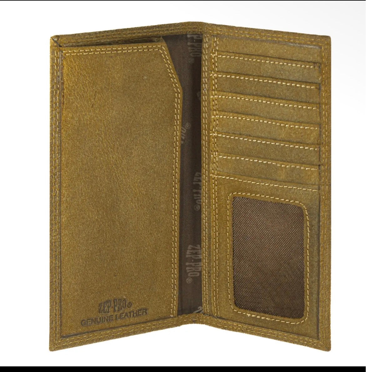 Zep-Pro Mallard Vintage Tan Leather Roper Wallet for Men