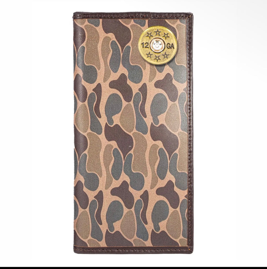 Zep-Pro Shotshell Men's Secretary Old School Leather Wallet